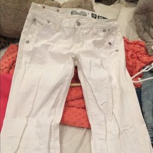 Size 31 miss me flare white jeans